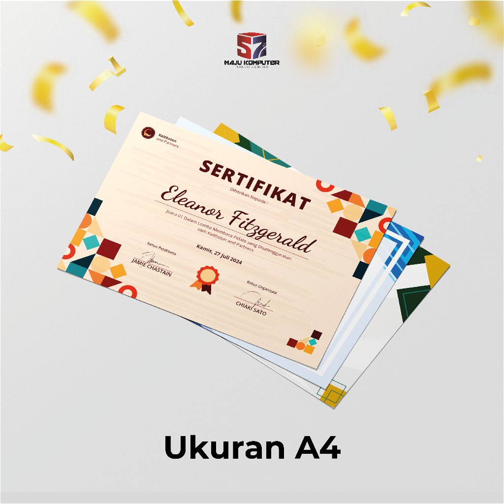 

CETAK / PRINT SERTIFIKAT DAN PIAGAM