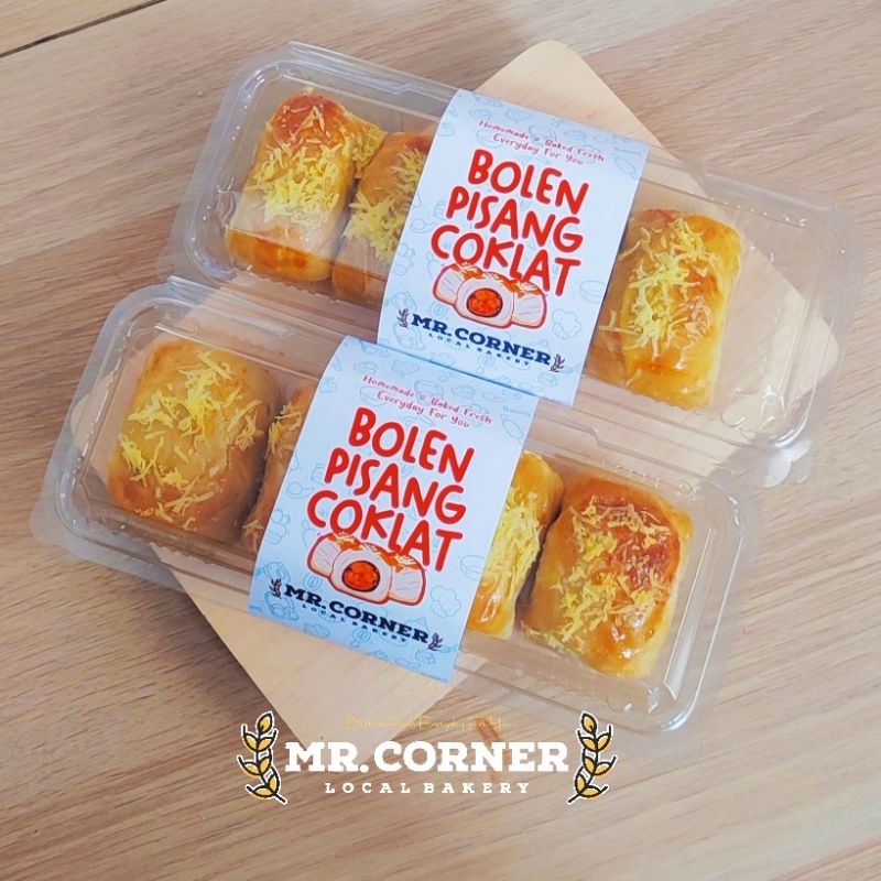 

4pcs | BOLEN PISANG COKLAT MR.CORNER / BOLEN COKLAT / CAMILAN / ROTI BOLEN