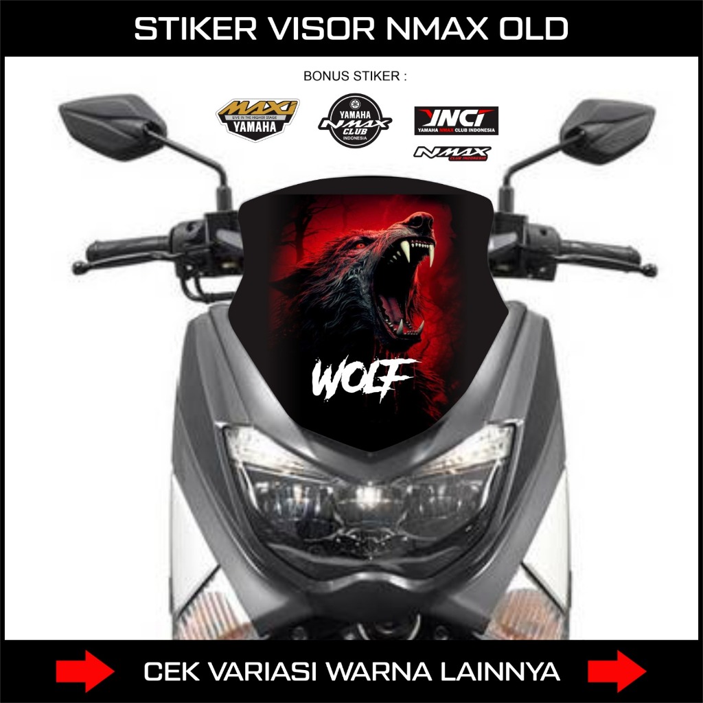Stiker Winshield Tameng Sticker visor Yamaha Nmax 0ld 2015 2019 / STIKER DECAL VISOR YAMAHA NMAX 155