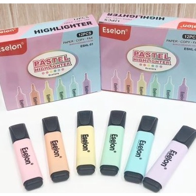 

KF7 12Pcs Stabilo Pastel Highlighter Murah Warna Warni Penanda Tulisan