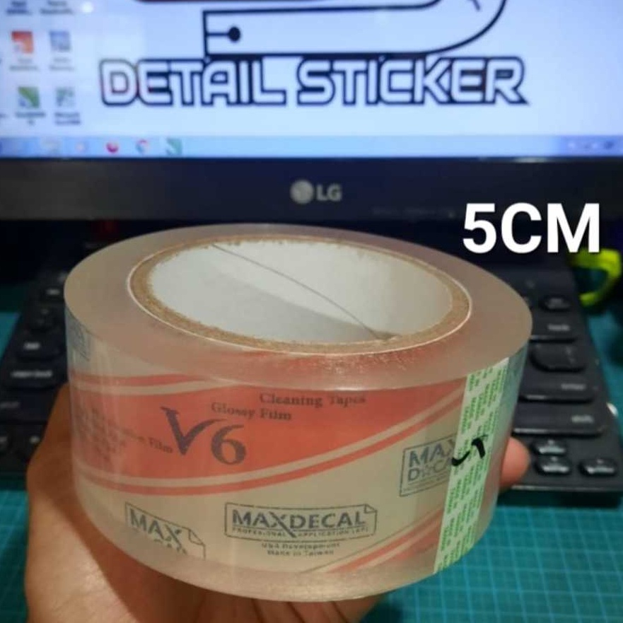 

KF7 5CM Masking Tape MAXDECAL Transfer Tape Laminasi Cutting Sticker Maxdecal 5CM