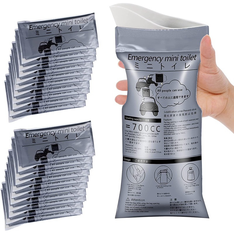 Kantong Urine Portable Wanita Pria / Emergency Mini Toilet / Kantong PIPIS Urine Wanita Pria Portabl