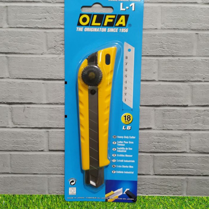 

Terjangkau OLFA Pisau Cutter 18mm L1 Ratchet Lock Utility Knife
