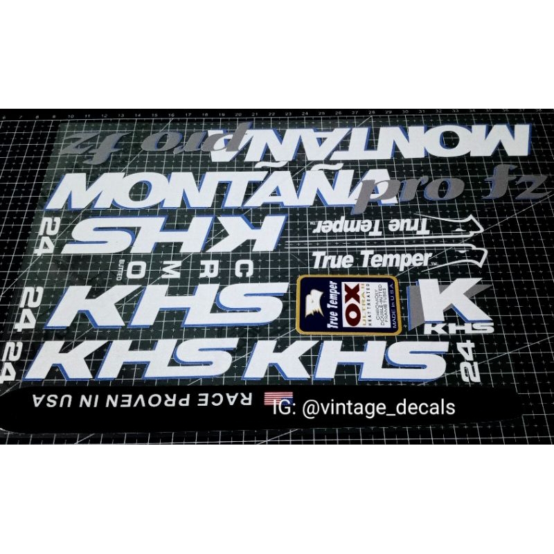 decals replacement KHS Montana pro fz