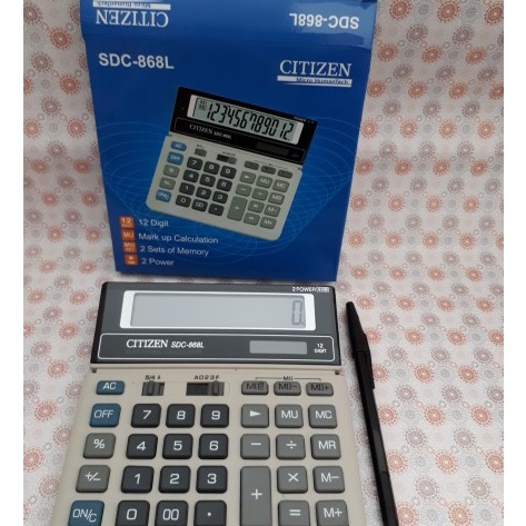 

HJ6 Kalkulator Citizen SDC 868LCalculator 12 digit Citizen SDC868L