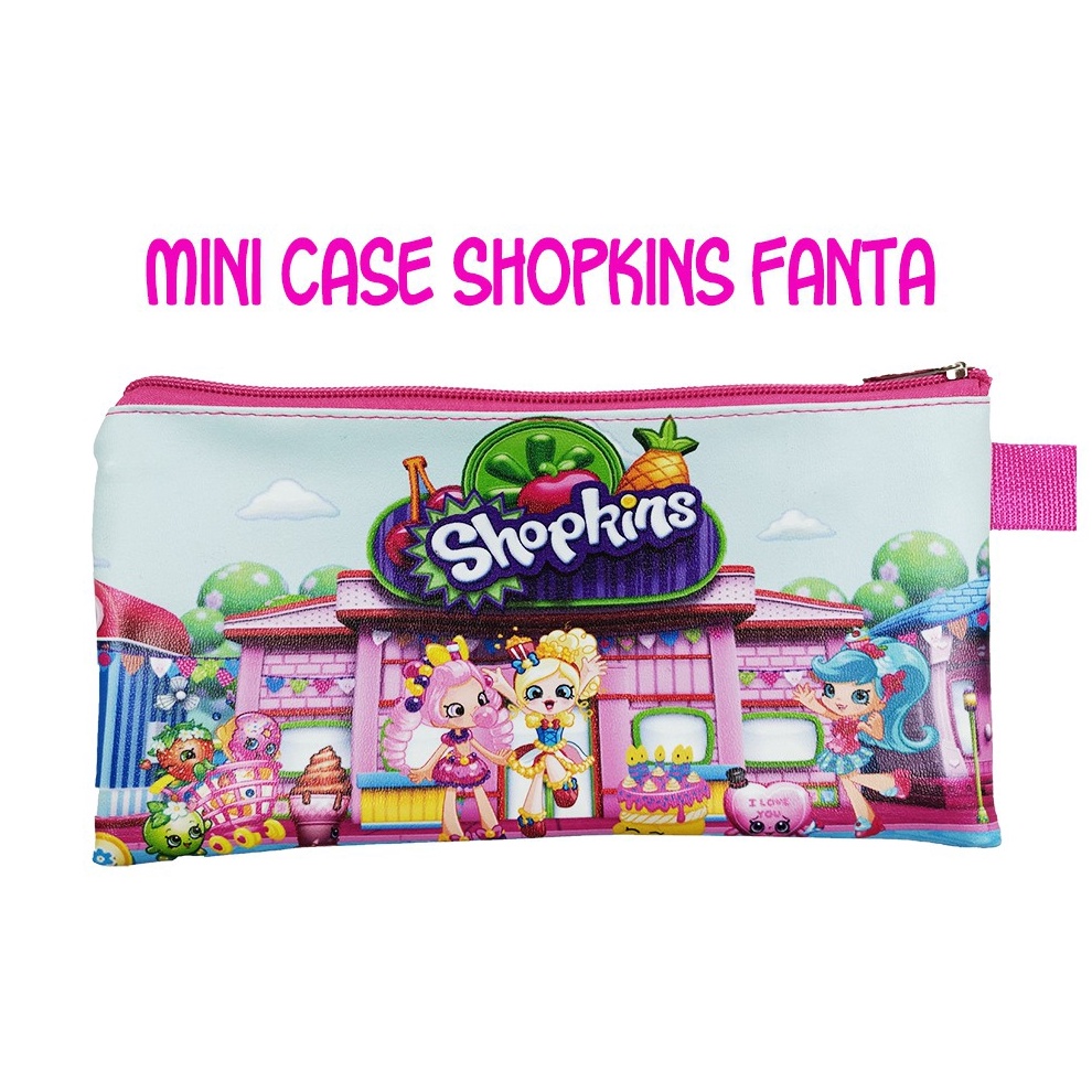 

SPESIAL DISKON Mini Case Shopkins Stationary Organizer Pencil Case Tempat Pensil Travelling Organizer