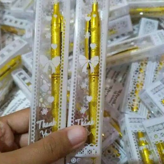 

KI3 isi 5pcs Pena emas perak mika