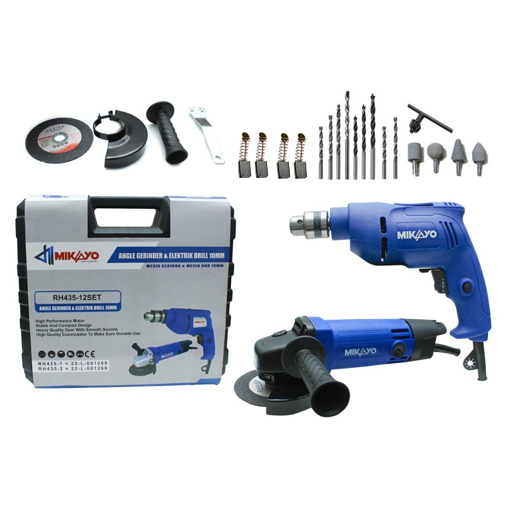 SPESIAL mesin bor dan gerinda set koper / paket hemat mesin gerinda dan bor mailtank / mesin bor dan