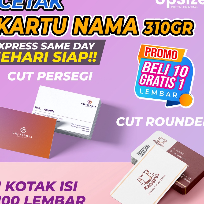 

HJ6 EXPRESS SAME DAY 1 HARI SIAP CETAK KARTU NAMA 1 SISI 2 SISI BAHAN ART CARTON 31 KOTAK MURAH