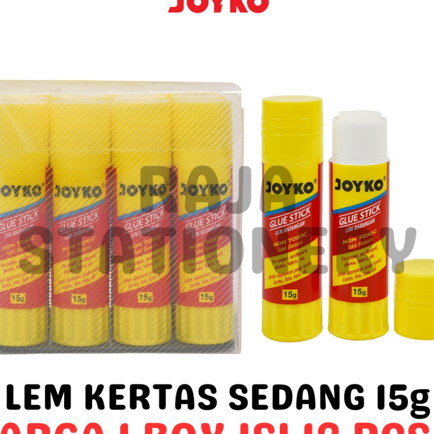 

FG2 JOYKO GLUE STICK 15g LEM BATANG STIK JOYKO KERTAS GS15 LUSIN 12PCS