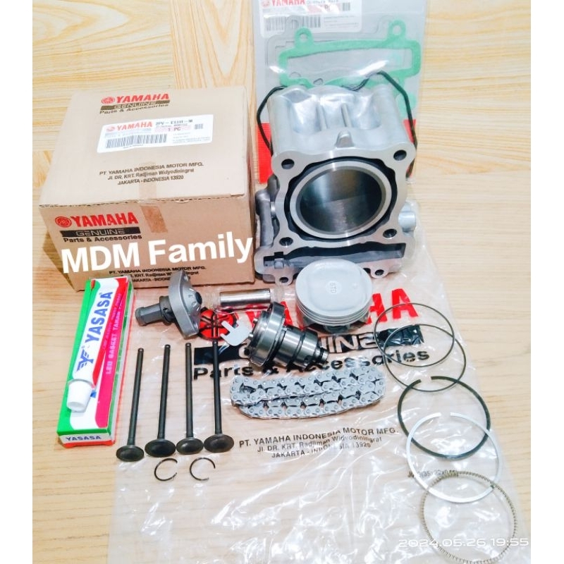 BLOK SEHER PAKET KOMPLIT 6 ISIAN MESIN YAMAHA JUPITER MX KING ORI 2PV