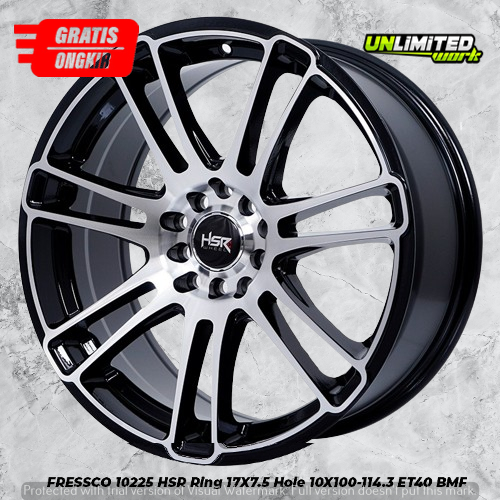 Velg Racing Serena, Altis, Innova Two Tone R17 Model FRESSCO HSR WHEEL Murah