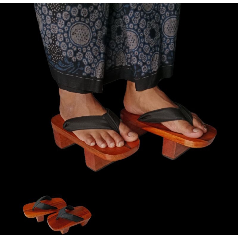 bakiak jepang/sandal kayu jati/sandal keren