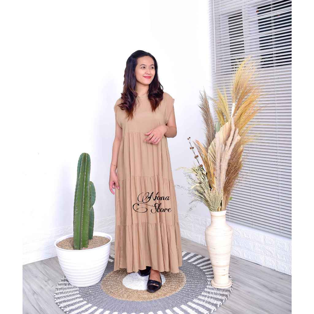 INNER MIDI DRESS RAYON PREMIUM INNER KUTUNG PANJANG