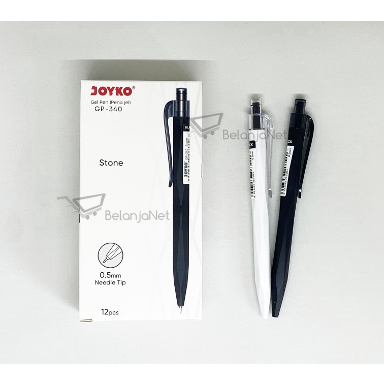 

KI3 Pulpen Pen Gel Gel Pen Joyko Cetek Stone GP34 5 mm Mata Jarum 1 LUSIN