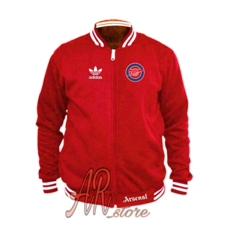 JAKET ARSENAL RETRO JAKET VARSITY LOGO MERIAM