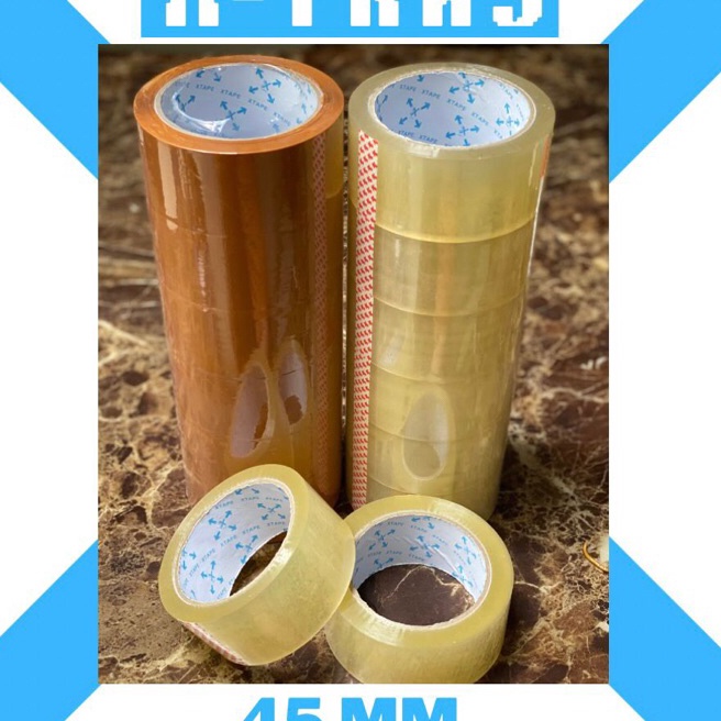 

Bonus Lakban XTape 45mm x 9 yard ketebalan 43 micron 1 Roll isi 6pcs