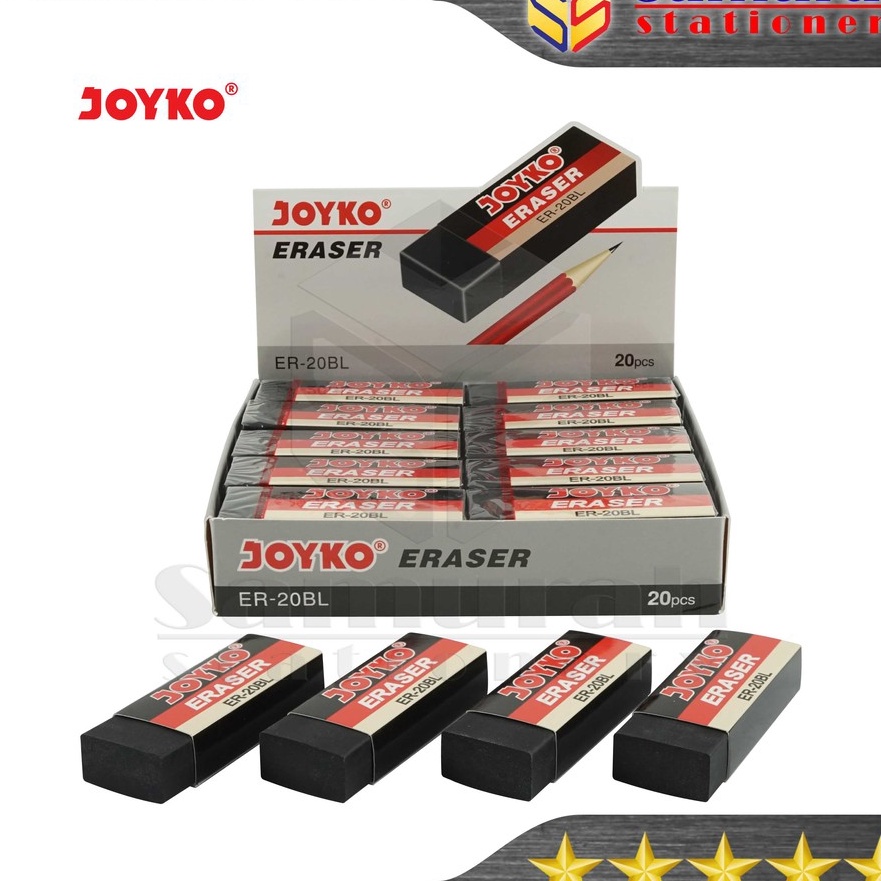 

Diskon Penghapus Pensil Joyko B2 Besar Sepak isi 2 Pcs ER2 BL Hitam B2 Putih
