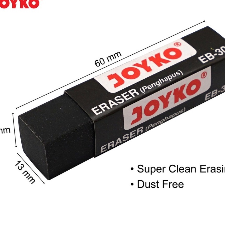 

Terkini Eraser Penghapus Joyko EB3 Hitam Besar 1 pak isi 3 pcs
