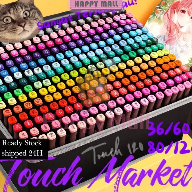 

HargaMinimumCOD Touch 128636 Warna Sketsa Spidol Umum General Marker Set Animation Markers