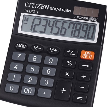 

KI3 KALKULATOR 12 DIGIT ANGKA MERK CITIZEN TYPE SDC812 BN CITIZEN DAN NEW MERK KINCI