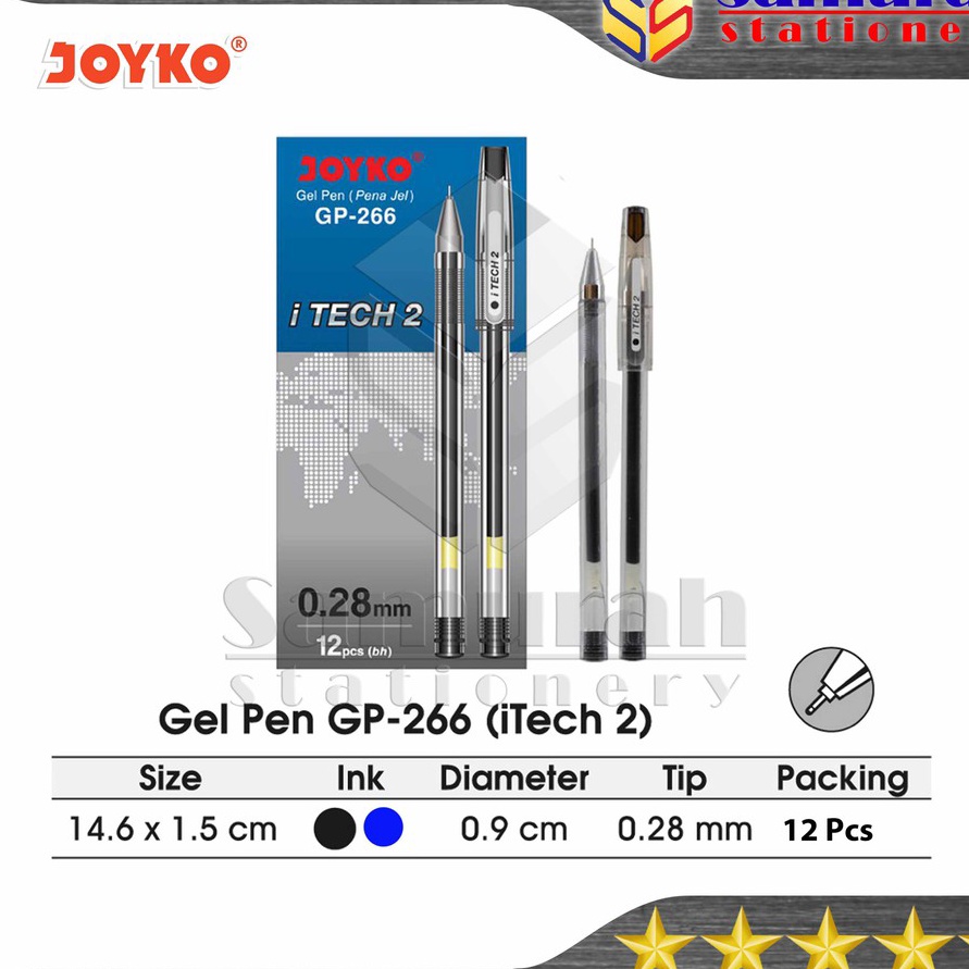 

FG2 Gel Pen Joyko I Tech 2 GP 266 Pulpen GelPen ITech 2 GP266 28 mm