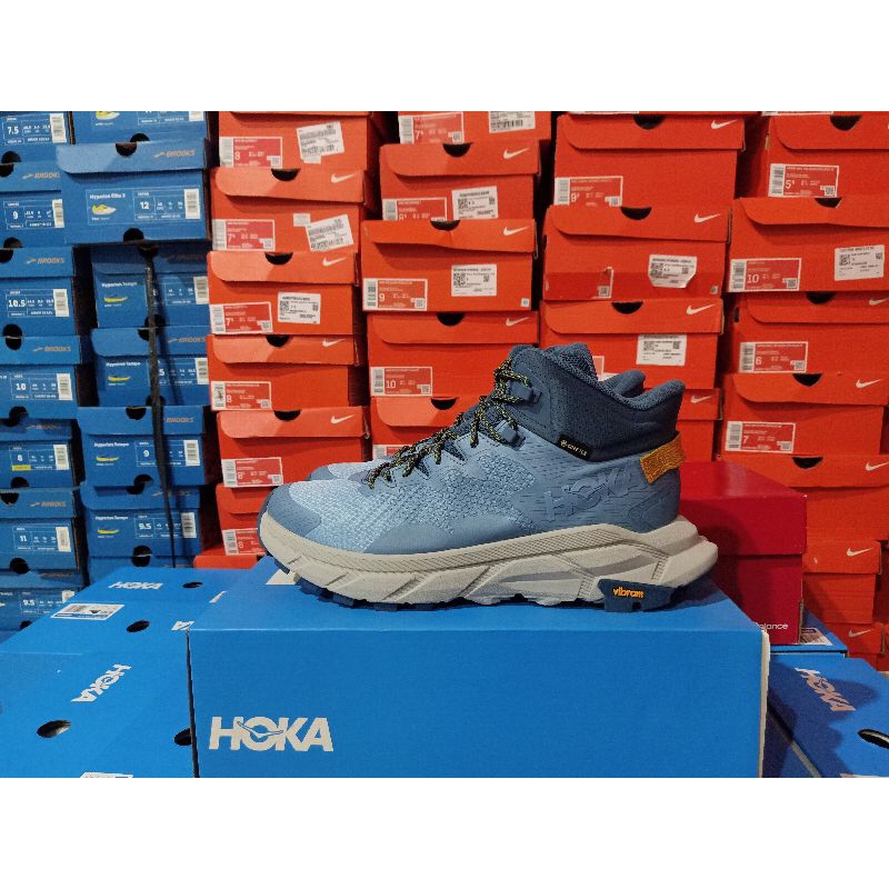 SEPATU LARI PRIA TRAIL HOKA ONE ONE CODE TRAIL GTX SHADOW/DUSK ORIGINAL