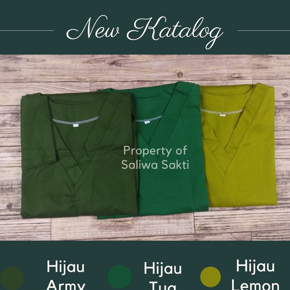 Stock Ada  Baju Ok Medis Warna Hijau Army  Hijau Tua  Hijau Lemon Baju Bedah Scrub Lengan Panjang da