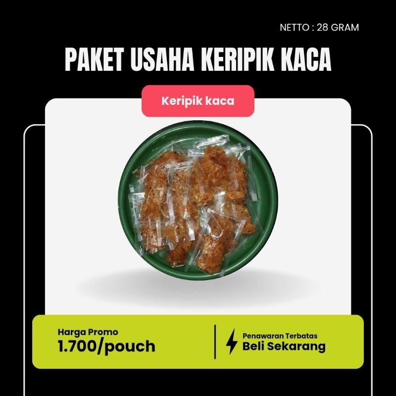 

Kripik Kaca Homemade, harga grosir, paket usaha kripik kaca