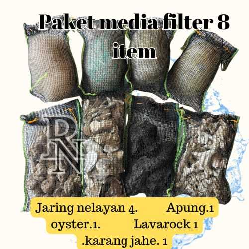 paket media filter kolam ikan koi  8 bks