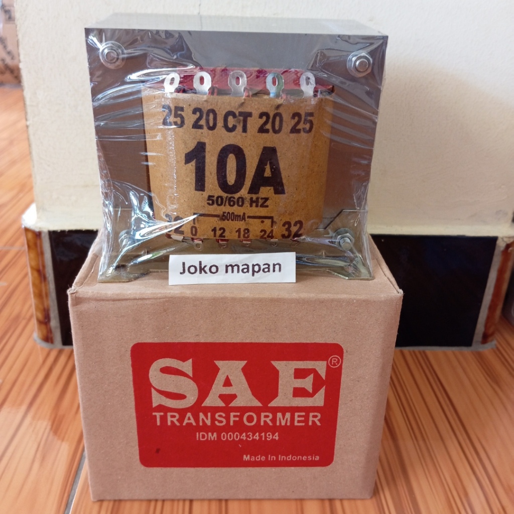 TRAFO TRANSFORMER SAE 10A CT 32V CT 32 VOLT TRAFO MURNI