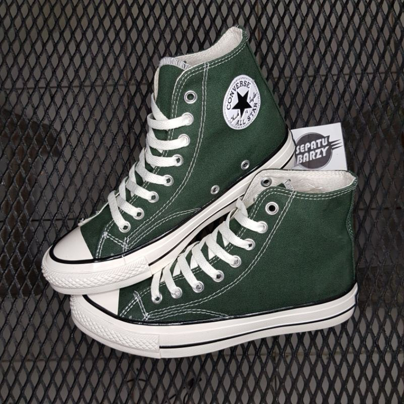 COD SEPATU CONVERSE 70S HI HIJAU TUA ARMY PREMIUM