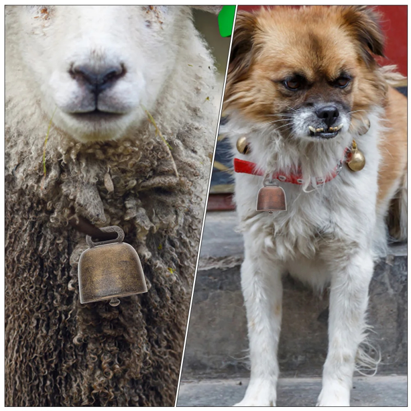 Isi 3Pcs Lonceng Sapi Antik Lonceng Kalung Sapi Lonceng Kambing Klontongan Sapi Bel Sapi Lonceng