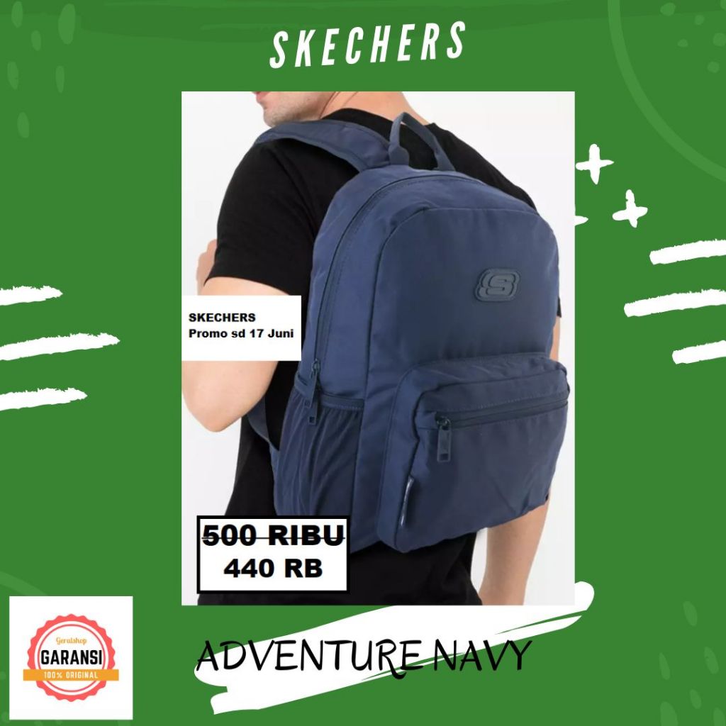 Tas ransel skechers pria ori ADVENTURE