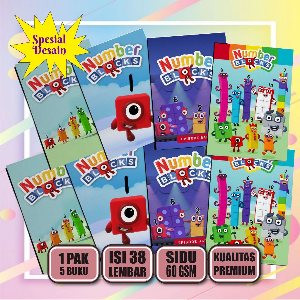 

Buku Tulis Anak Number Blocks 38 Lembar / Buku Tulis Sekolah