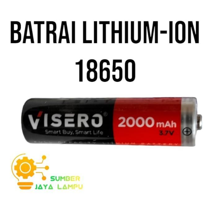 Baterai Charger 18650 Visero 2000mAh - Dynamax 3000mAh