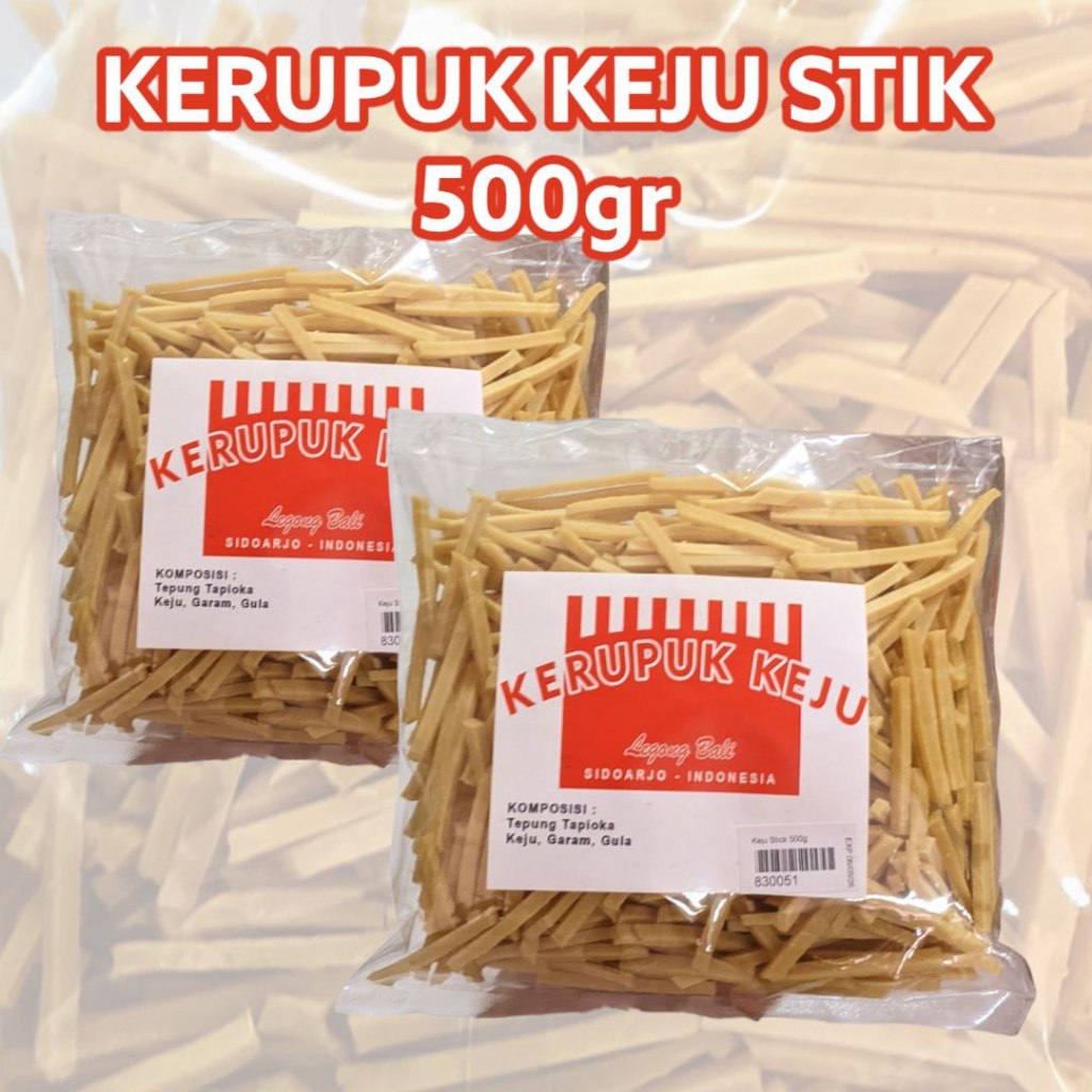 

LEGONG BALI KERUPUK KEJU STICK 500GR