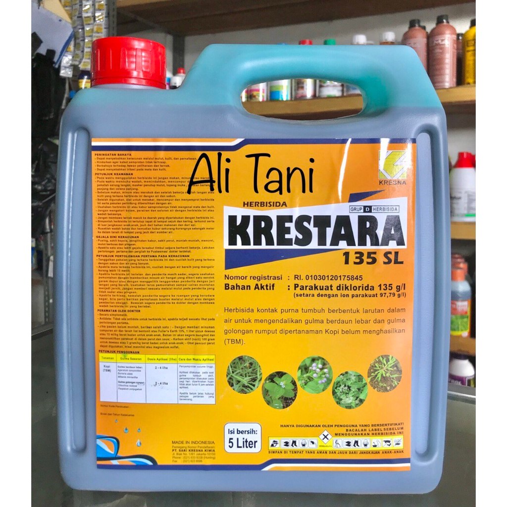 KRESTARA 135 SL Kemasan 5 Liter Herbisida Kontak/Racun Rumput