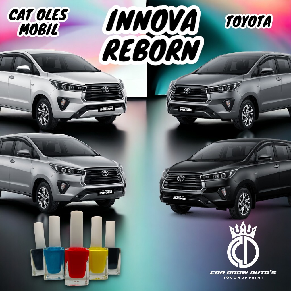 Cat Oles Mobil Toyota Innova Reborn Hitam Putih Grey Silver Terbaru