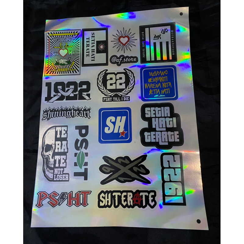 

Stiker PSHT Hologram cutting pola (Isi 16pcs)