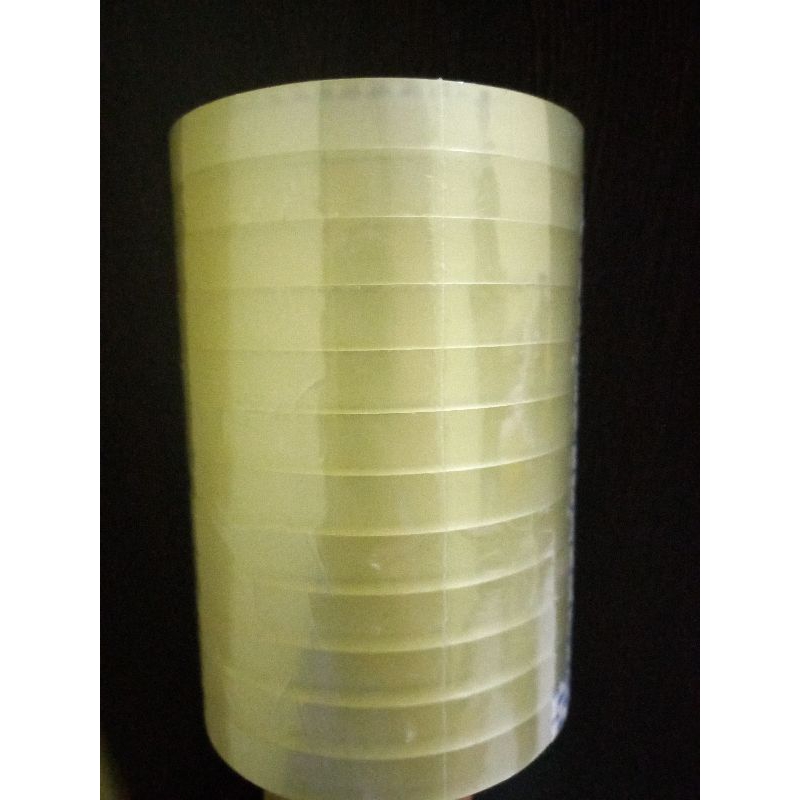 

STAR TAPE ISOLASI KECIL / LAKBAN OPP (1 PCS) CLEAR BENING (KUNING) 12 MM KUALITAS TERBAIKKK