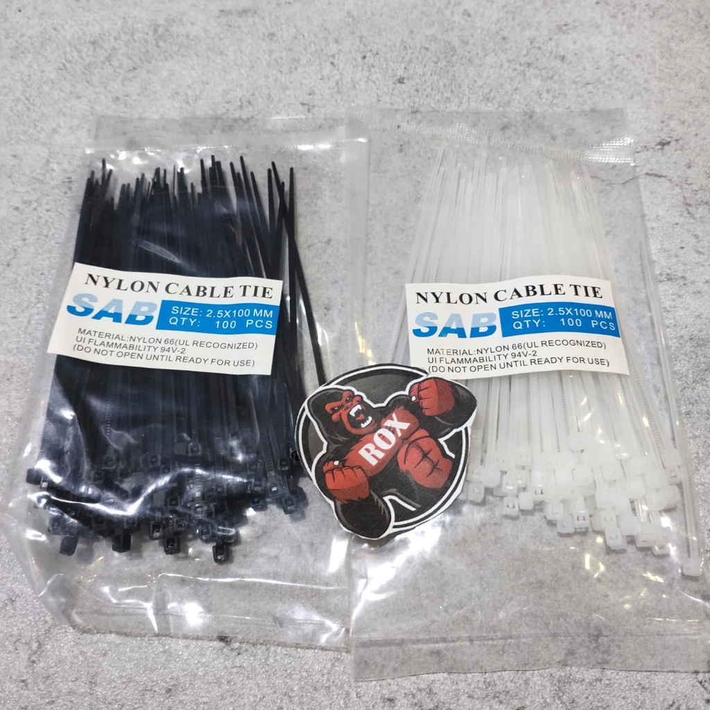 

Kabel Ties Kabel Tis Cable Ties Tali Ties Pengikat Kabel 10 CM Isi 100 PCS