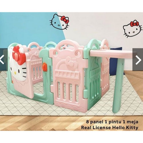 NEW BARU CobyHaus Fence Hello Kitty 8+1 panels - Pagar Bayi - Pagar Pelindung - Pagar Pengaman Anak