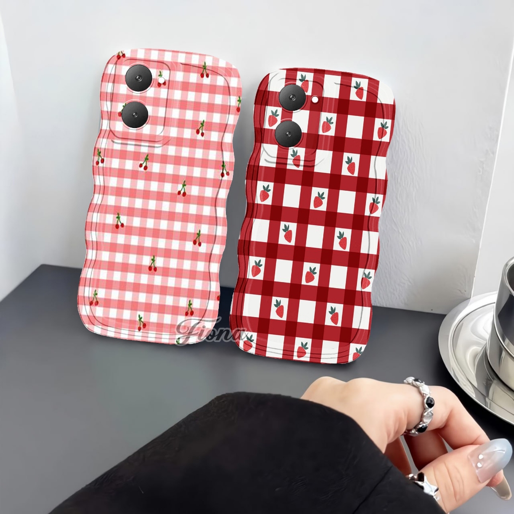 #R-64 Case Hp Gelombang Cocok Untuk Realme C51 C53 Realme 10 4g C2/A1k  C20 C21 C21Y C30 C31 C33 C35