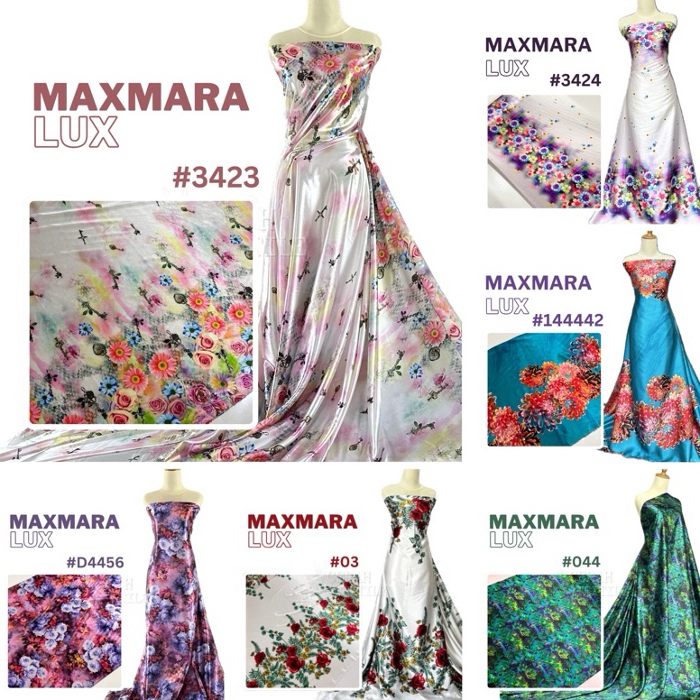 Palng Popul4r Kain Maxmara 2 per 5M Motif Kembang Buat Gamis Bisa Seragam Lebar 15M Kain Meteran Kai