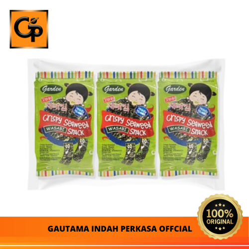 

Nori Garden Seaweed Wasabi isi 3x5g