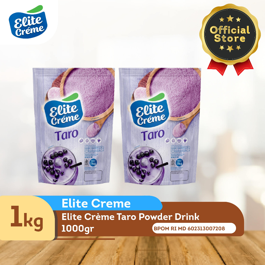

Elite Creme Powder Drink Non Dairy Creamer Taro 1 kg x2