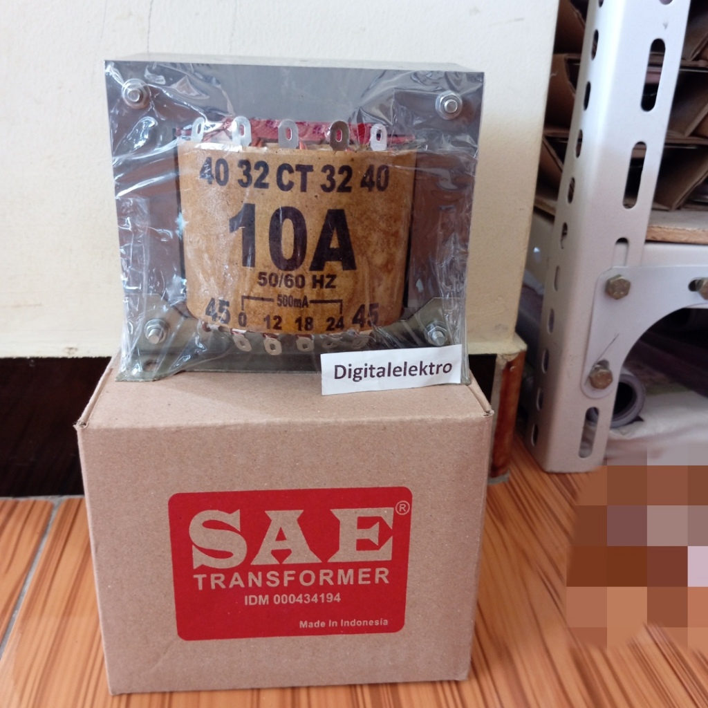 trafo SAE 10 ampere ct 45 volt trafo MURNI 10A ct 45 SAE