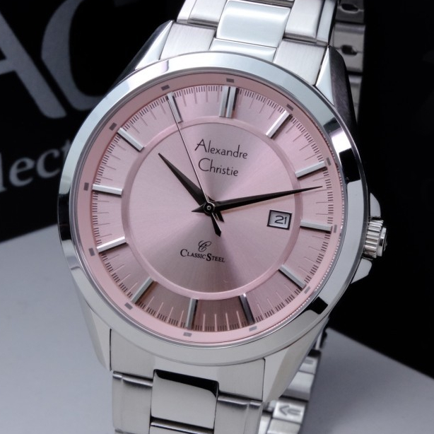 Alexandre Christie Pria Terbaru Original Warna Silver Pink - AC8675