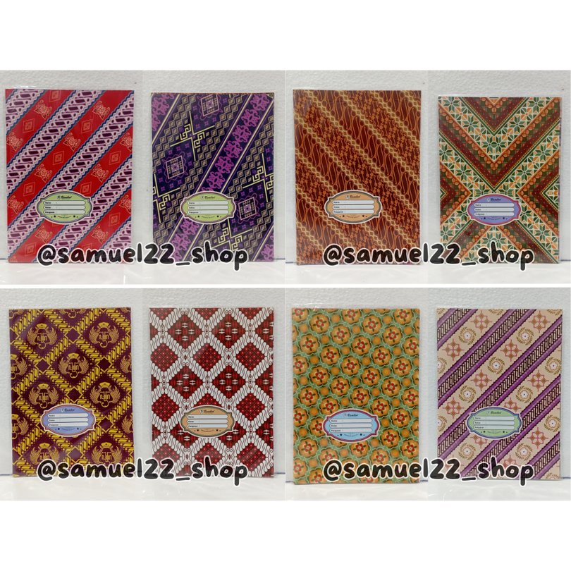 

Sampul kertas kuarto / kwarto / sidu kecil bamboo batik isi 20